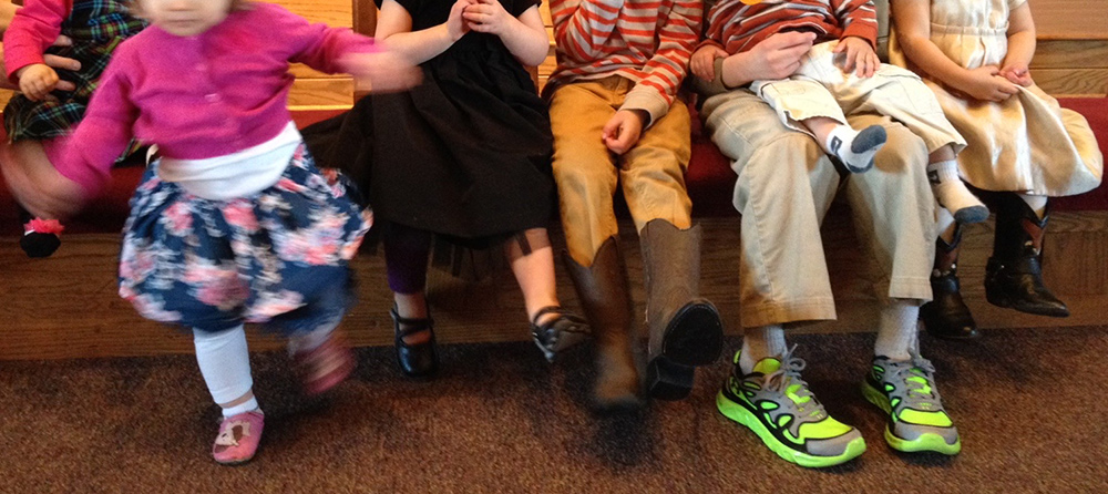 We were about this age. Couldn't sit still for a second!